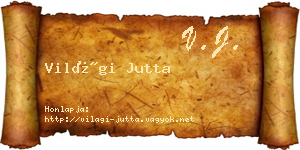 Világi Jutta névjegykártya